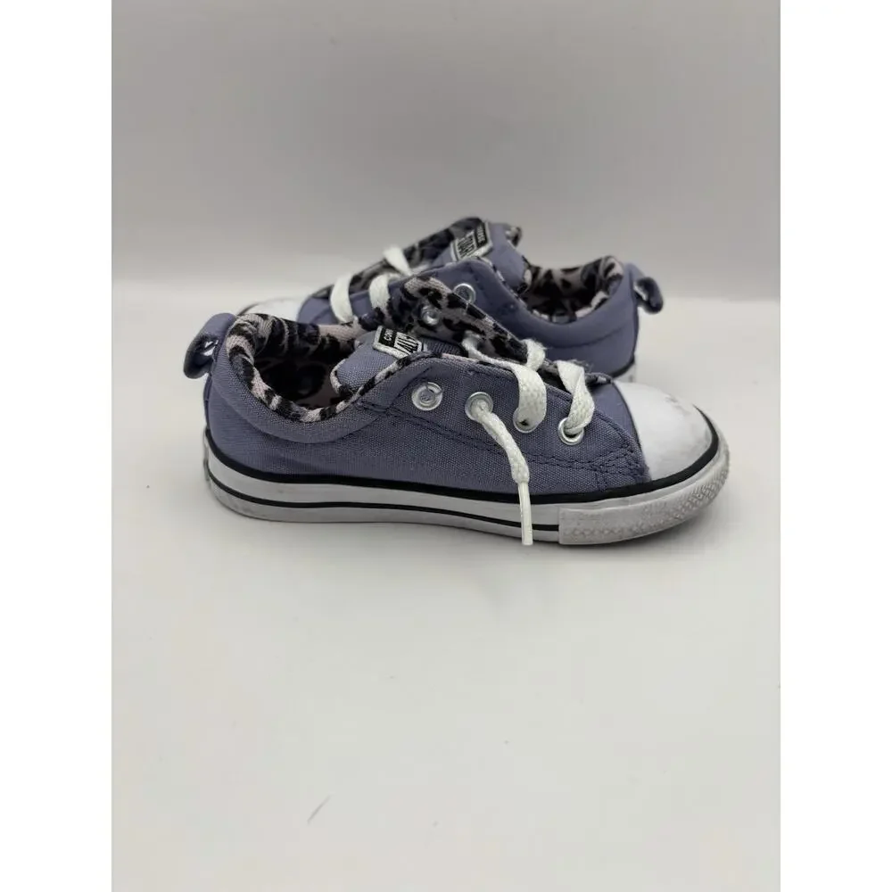 Converse All Star Toddler Purple Sneakers Size 8